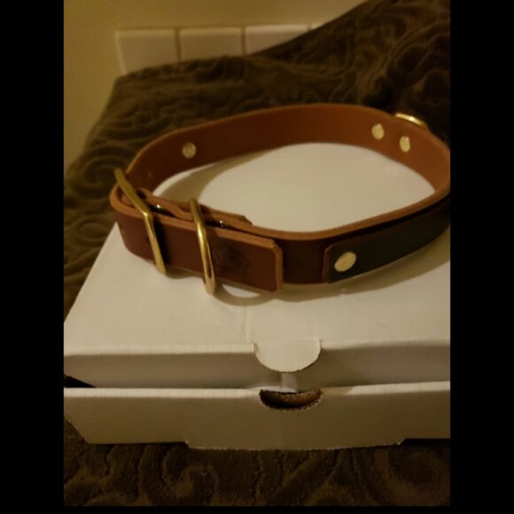 Paco leather dog collar - Picture 3 of 3